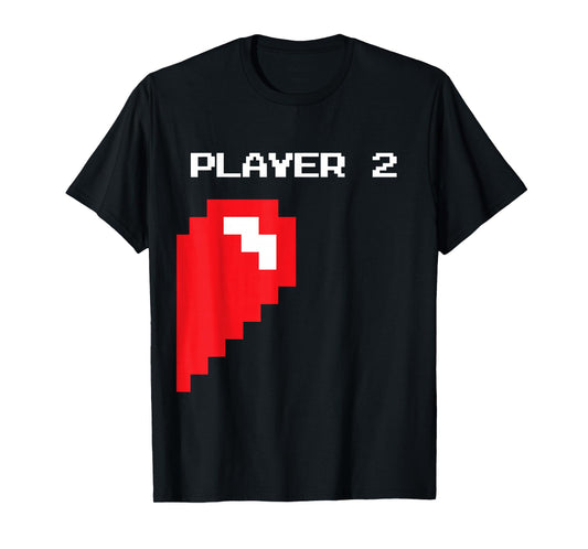 Matching Gamer Couple Valentine's Gift - Player 1 Player 2 T-Shirt