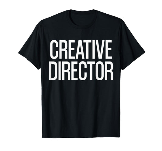 Film Crew Creative Director Gift Apparels | Bold Creative Director Text | Black T-Shirt