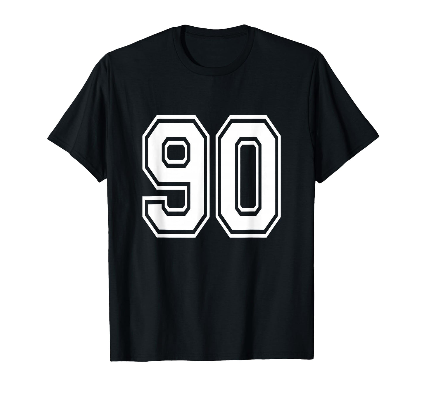 Number 90 T Shirt Age Sports Player Jersey Number T-Shirt