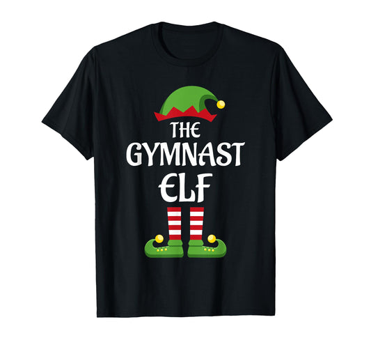 Gymnast Elf Family Matching Group Christmas Gymnastics T-Shirt