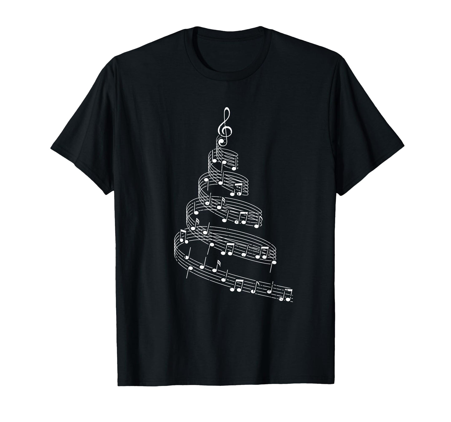 Music Note Christmas Tree X-mas Pajama Musician T-Shirt