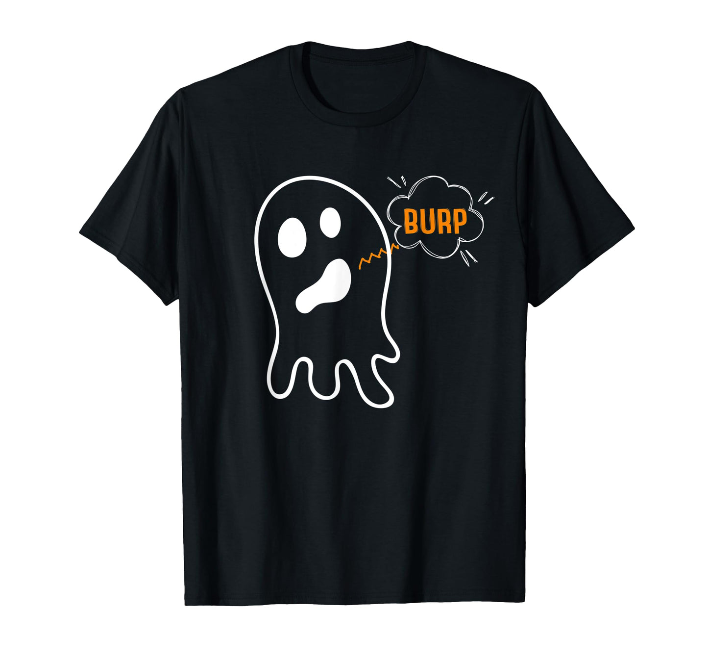 Burping Ghost Belch Burp Funny Halloween T-Shirt