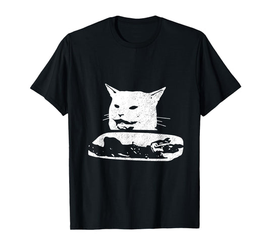Vintage Confused Gato - Woman Yelling At Cat Meme T-Shirt