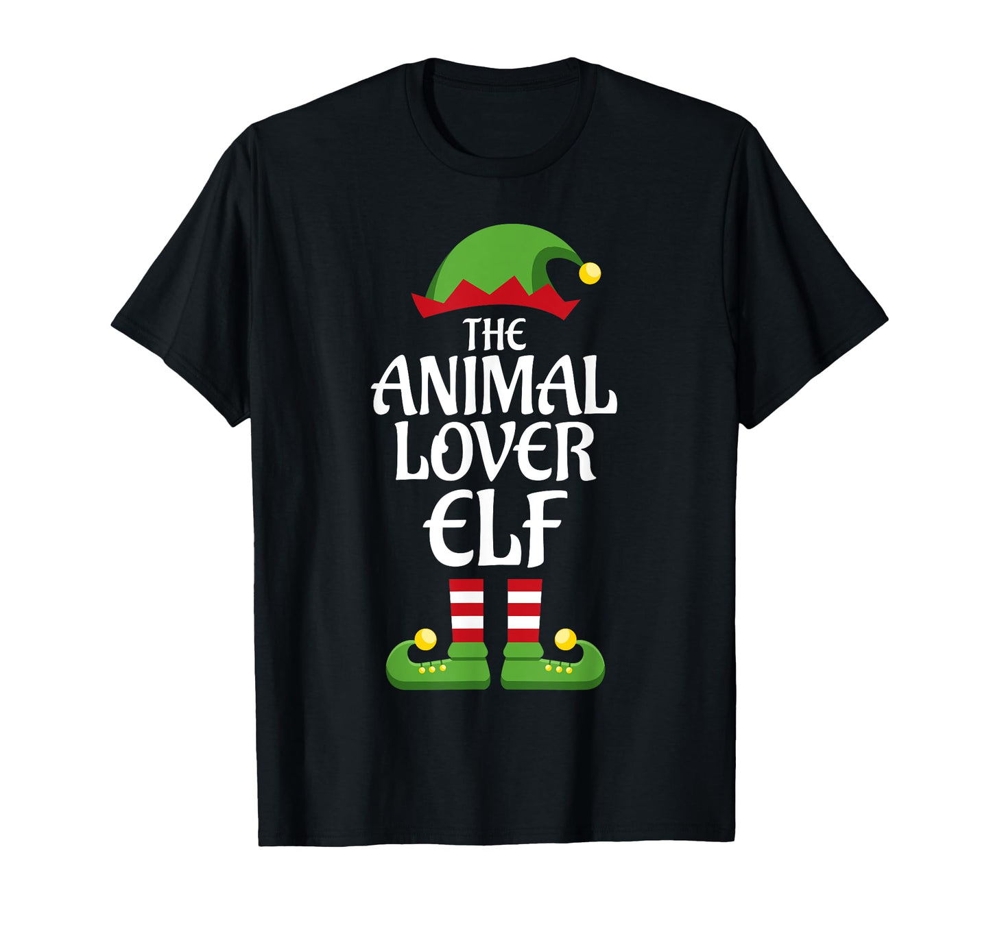 Animal Lover Elf Family Matching Group Christmas T-Shirt