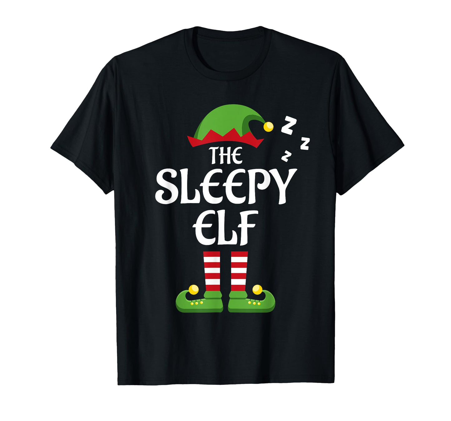 Sleepy Elf Family Matching Group Christmas T-Shirt