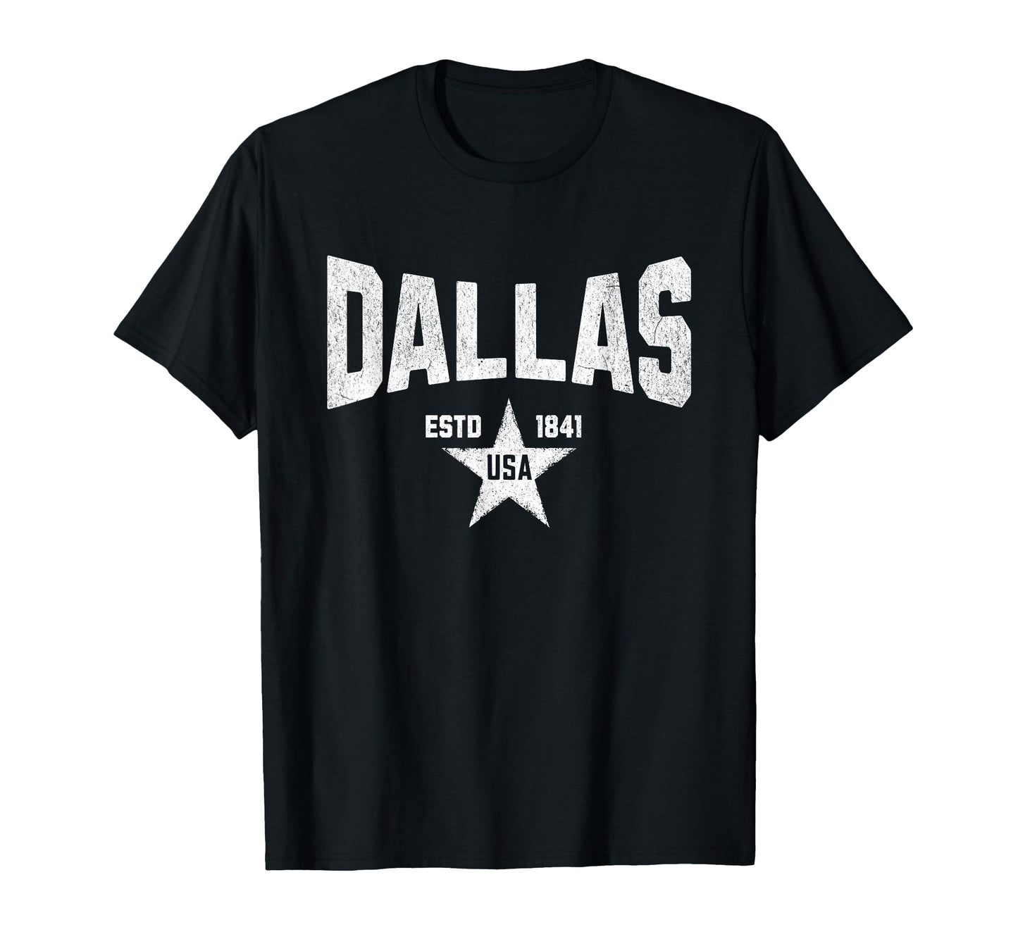 Camo Souvenir USA Star Dallas Texas T-Shirt