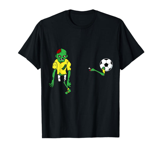 Zombie Soccer Costume Cute Easy Monster Halloween Gift T-Shirt