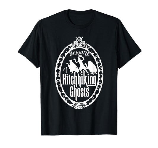 Beware Of Hitchhiking Ghost Halloween T-Shirt