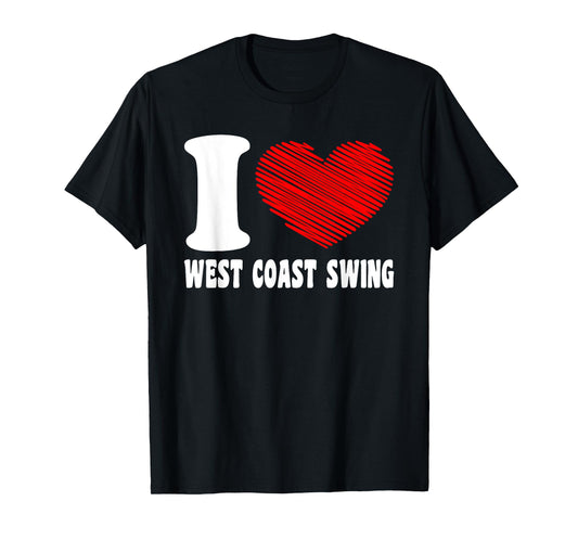 Retro West Coast Swing Dance - West Coast Swing T-Shirt