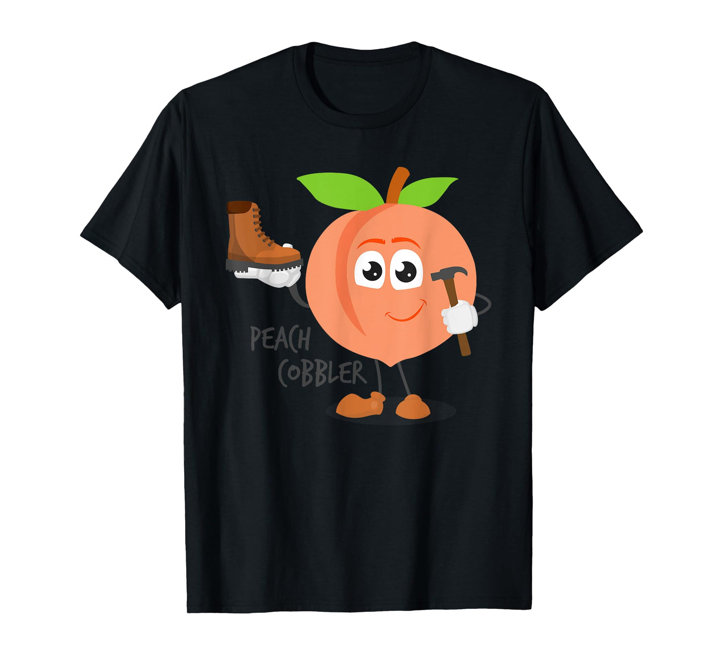 Funny Peach Cobbler - Dessert Shoe Repair T-Shirt
