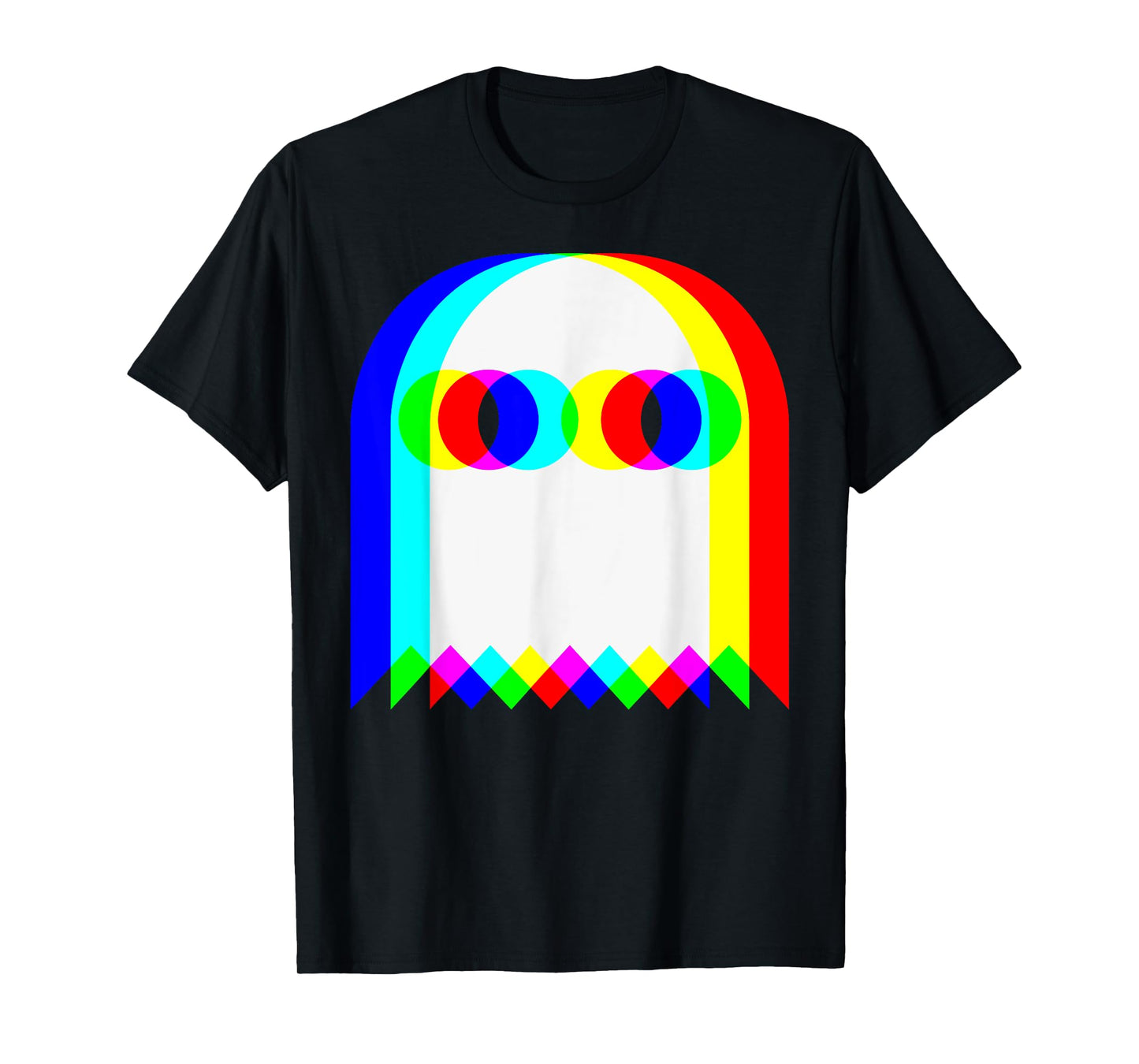 Ghost Trippy Vaporwave Halloween Techno Rave Funny Gamer T-Shirt