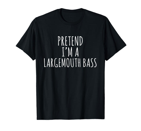 Lazy Halloween Costume Pretend I'm A Largemouth Bass Simple T-Shirt