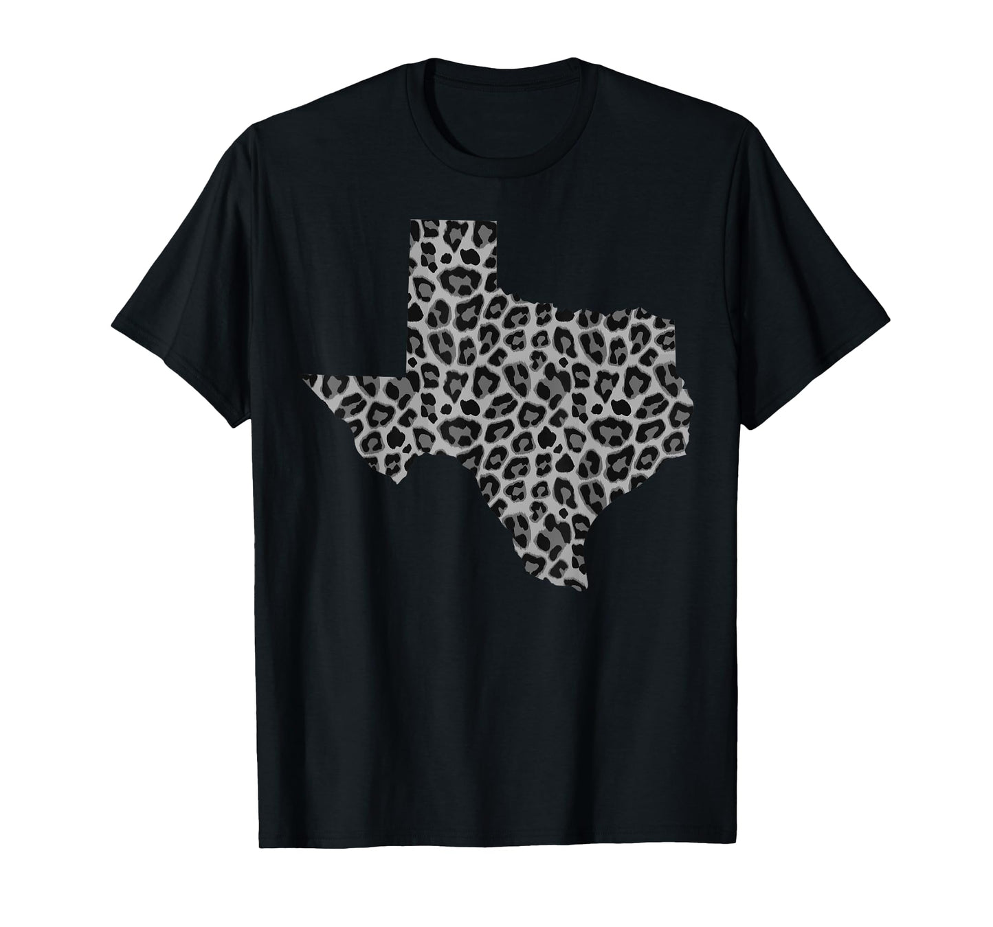 Cute Texas Shape Leopard Print | Wildlife Animal Lover Gift T-Shirt