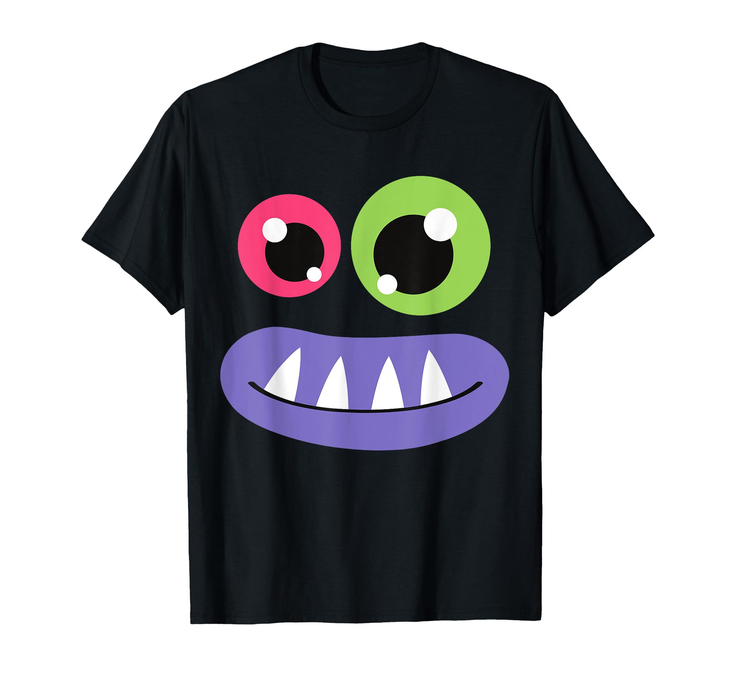 Cute Monster Face Halloween Costume Cute Group Men Women Kid T-Shirt
