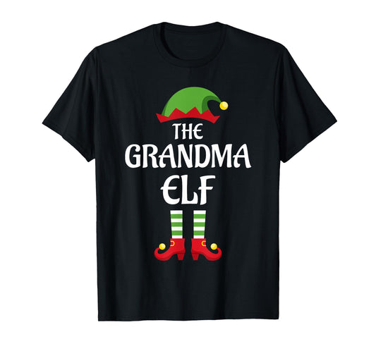 Grandma Elf Family Matching Group Christmas T-Shirt