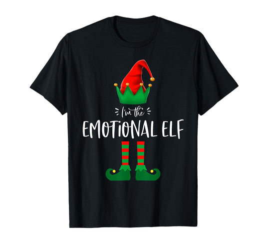 I'm The Emotional Elf Funny Saying Matching Group T Shirt