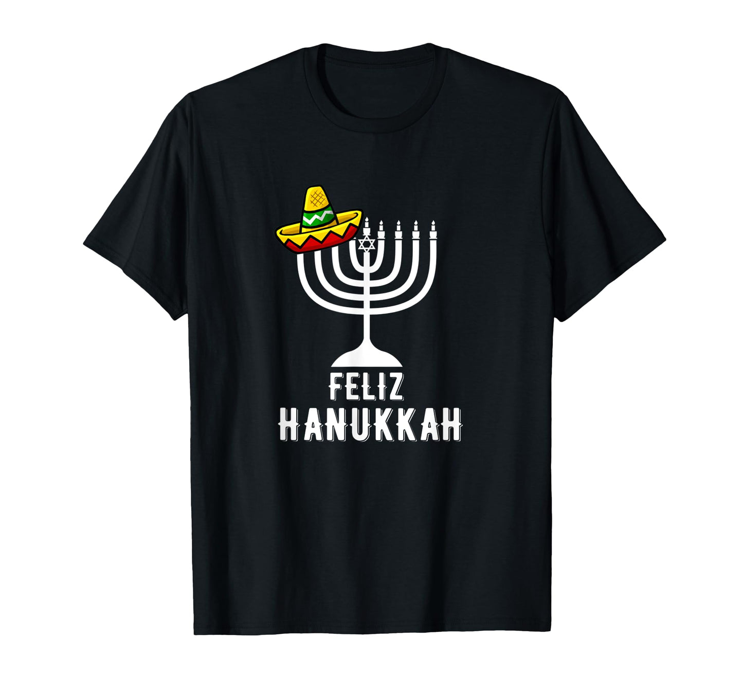 Feliz Hanukkah Awesome Menorah Chanukah Get Lit Dreidel T-Shirt
