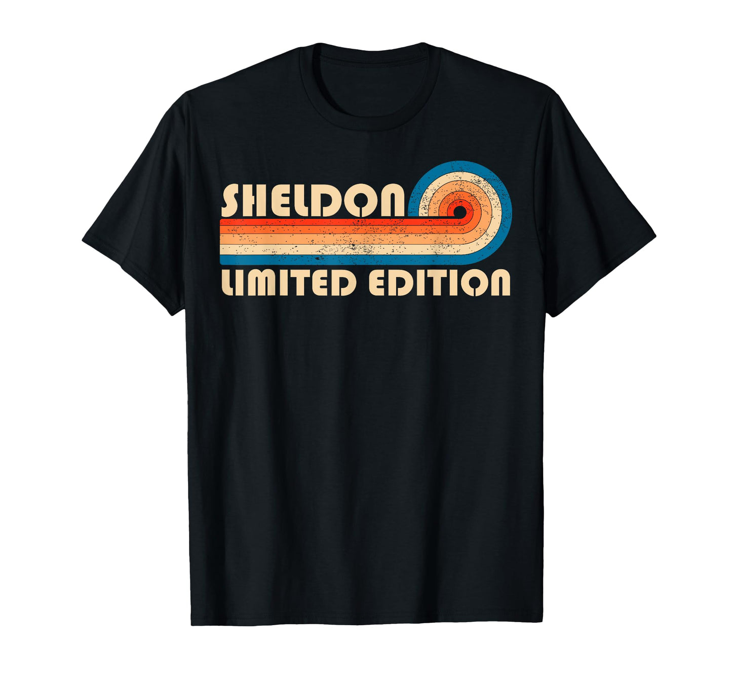 SHELDON Surname Retro Vintage 80s 90s Birthday Reunion T-Shirt