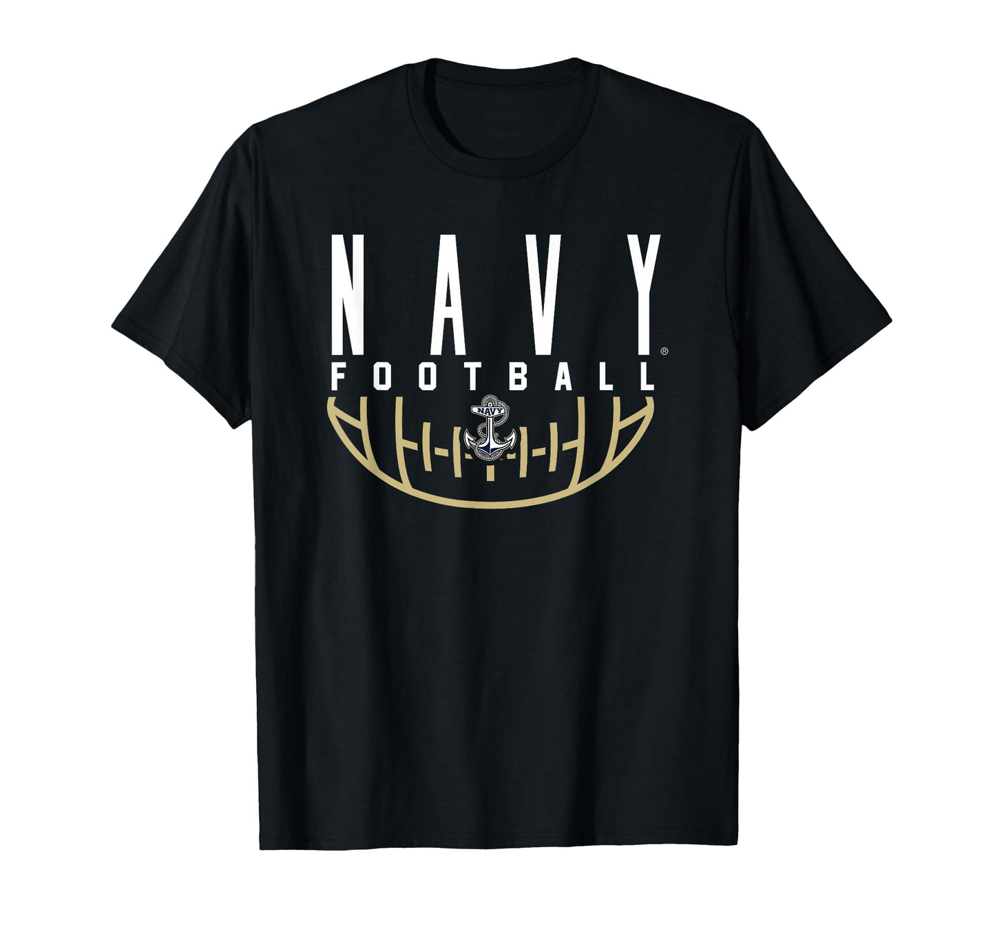 US Naval Academy Navy Midshipmen Football Arch T-Shirt