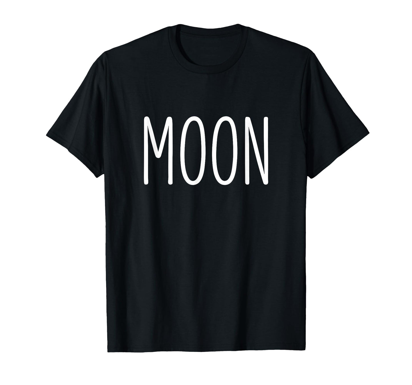 Funny US Solar Eclipse 2025 Moon Couples Costume Matching T-Shirt