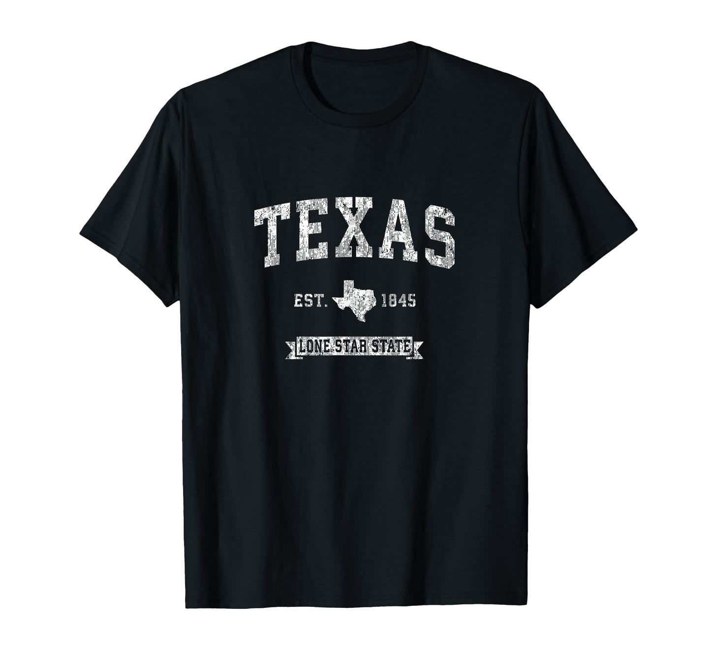 Retro Texas TX Vintage Athletic Sports Design Tee