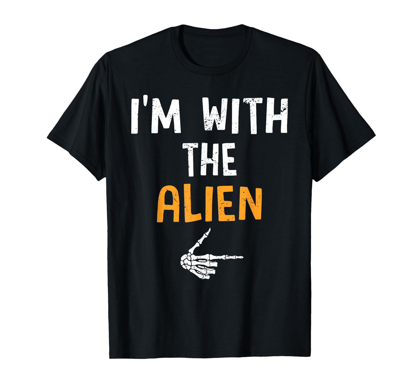 I'm with The Alien Costume Halloween Matching Couple T-Shirt