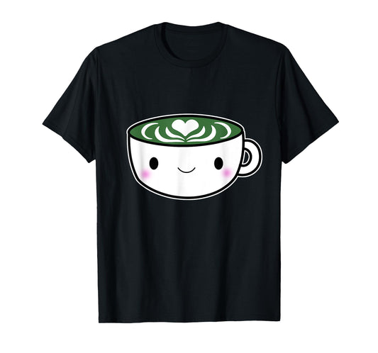 Matcha Shirts for Women Green Tea Latte Kawaii Cute T-Shirt