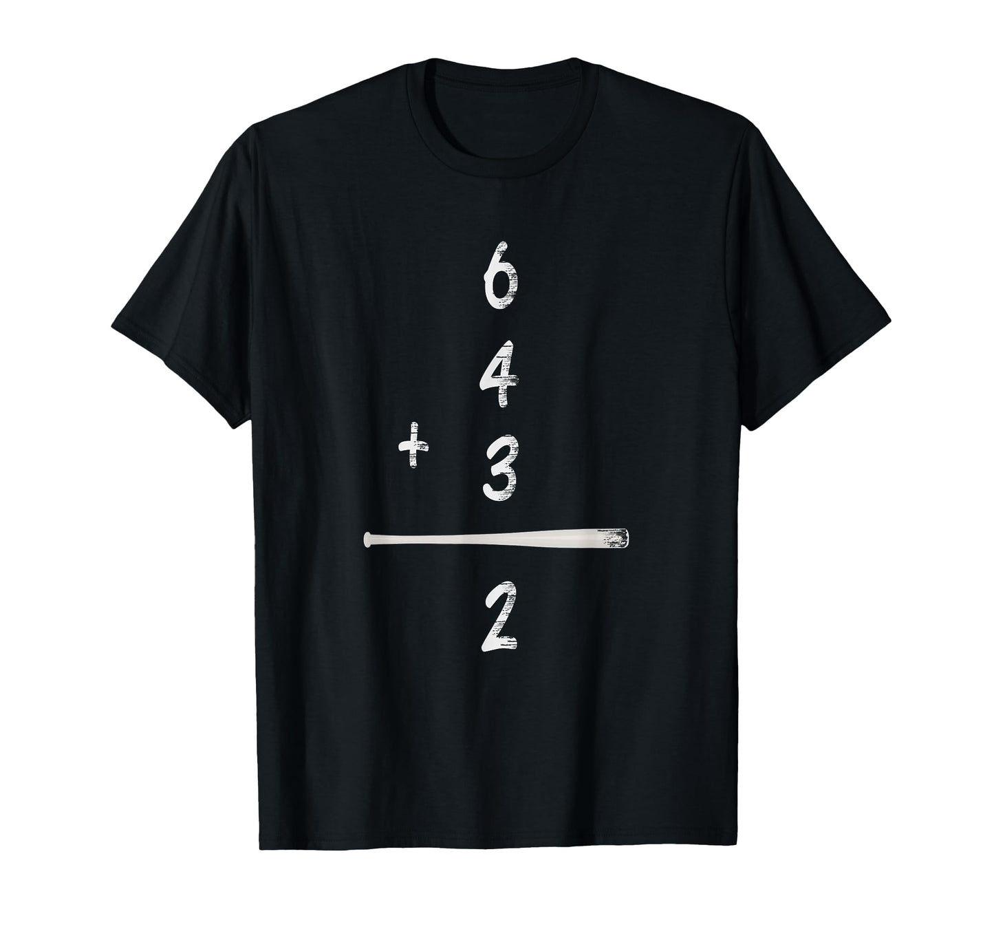 Baseball Math 6 4 3 2 Double Play Cute Shirt Softball Game T-Shirt
