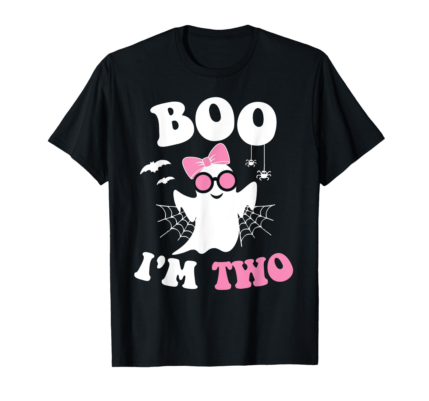 Boo I'm Two 2nd Birthday Halloween Birthday Ghost Groov T-Shirt