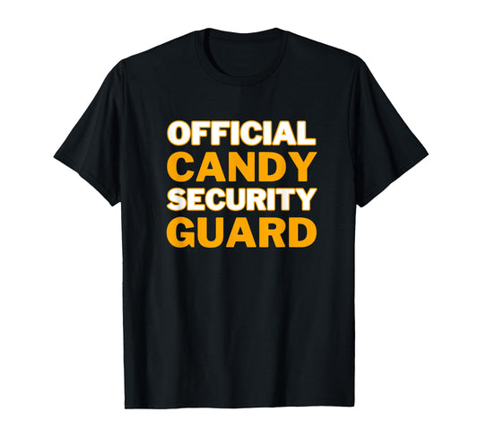 Official Candy Security Guard Funny Halloween Costume T-Shirt