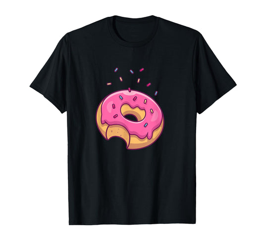 Big Pink Sprinkle Donut Doughnut Lovers T-Shirt