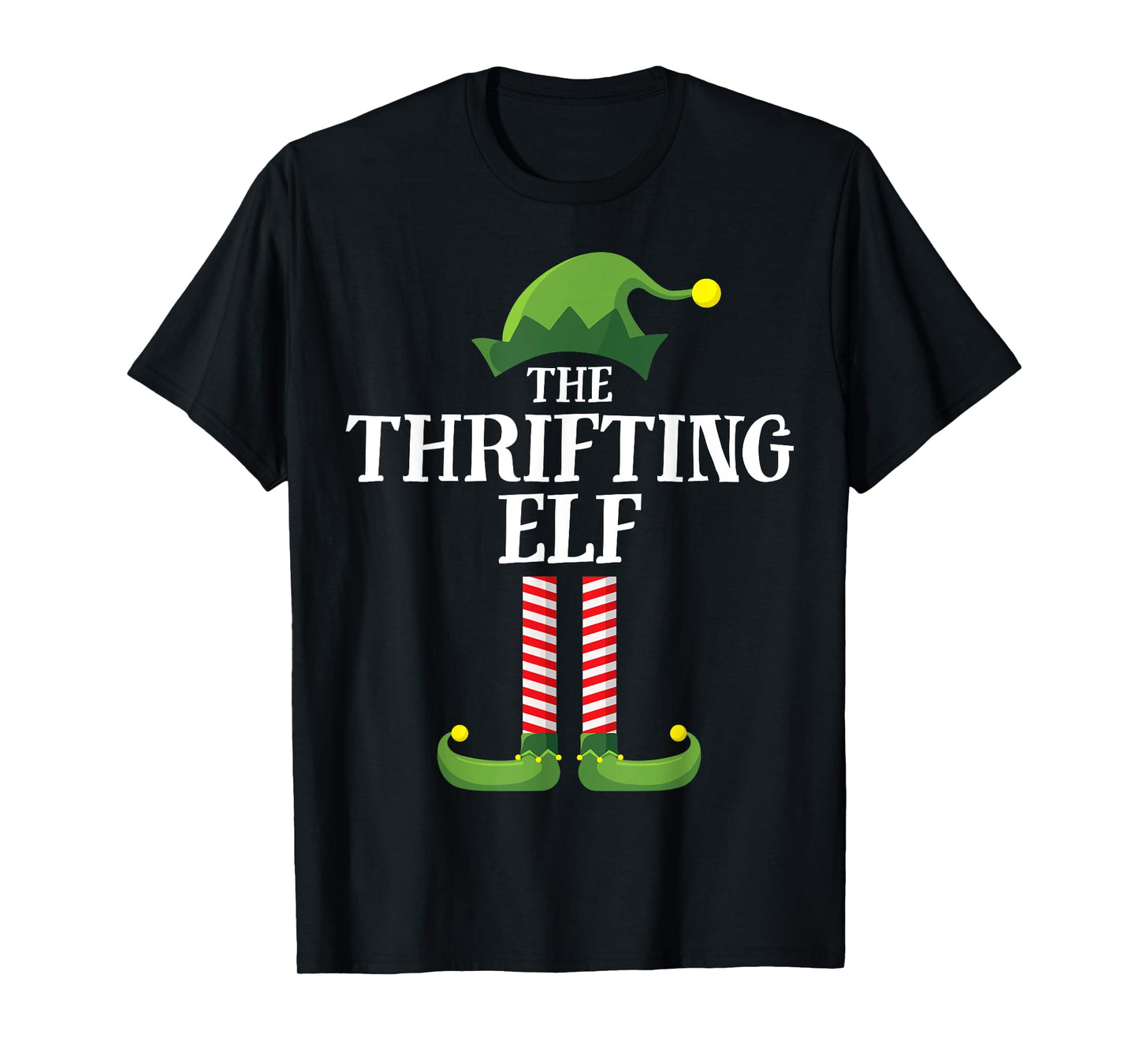 Thrifting Elf Matching Family Group Christmas Funny Elf T-Shirt