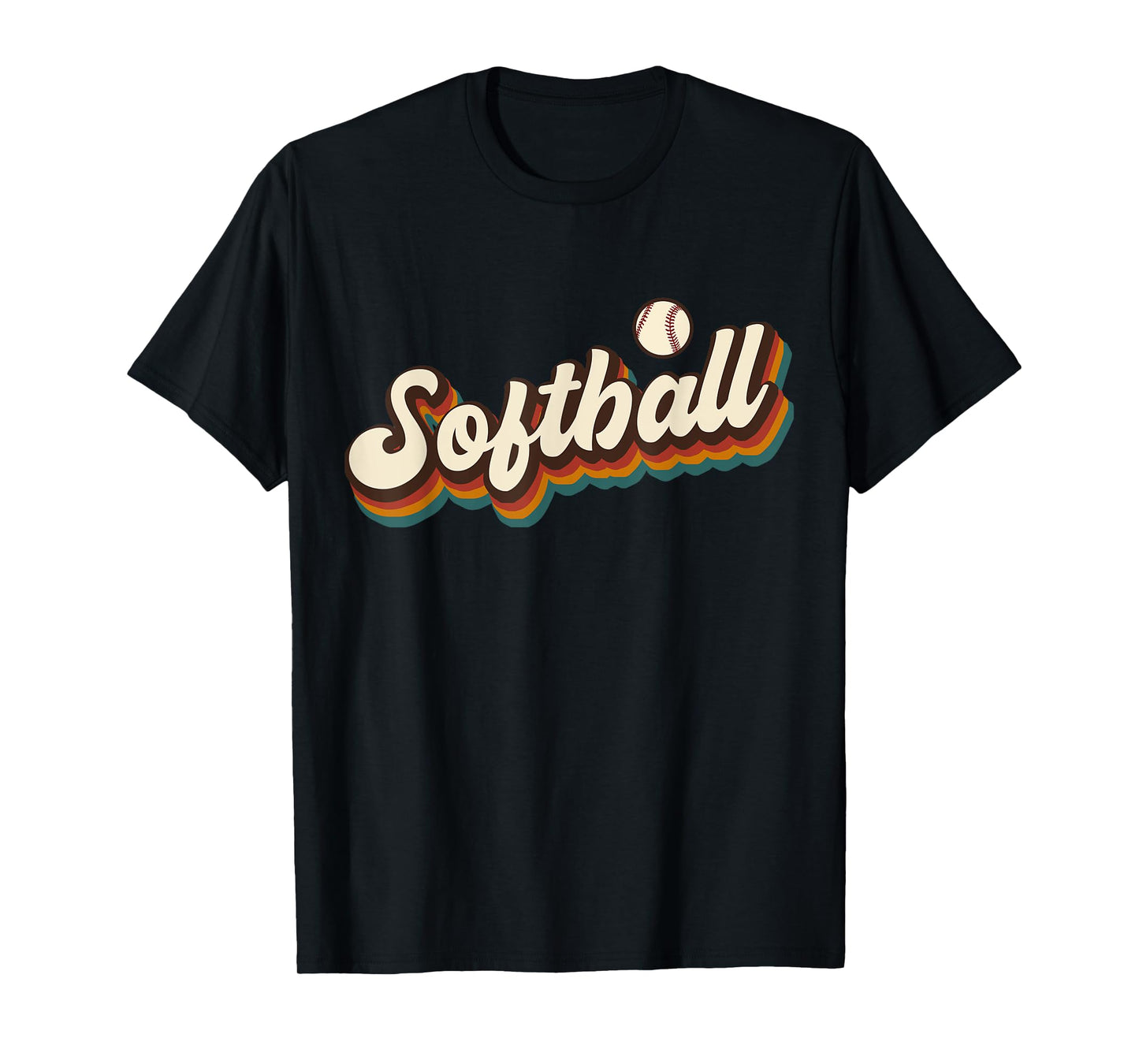Retro Softball Graphic - Softball T-Shirt