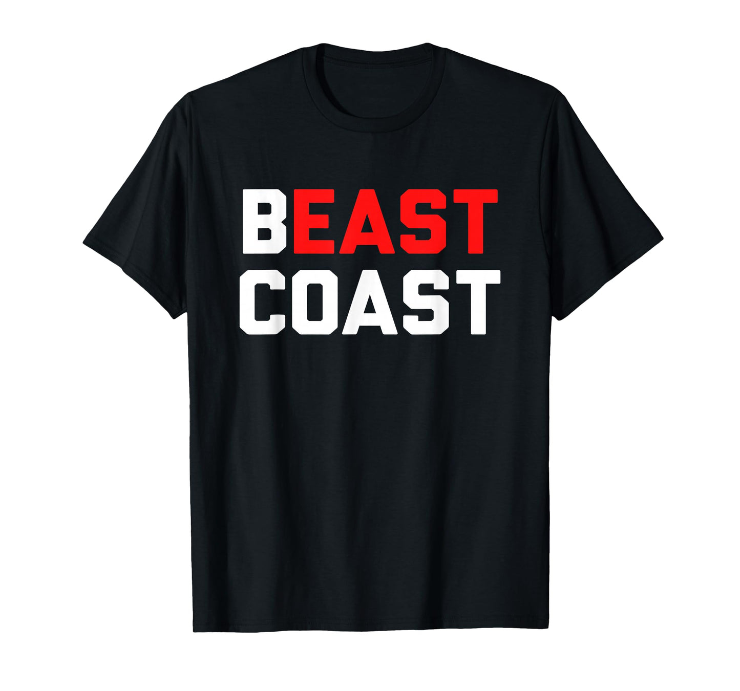 Beast Coast T-Shirt Novelty East Coast Gift T-Shirt