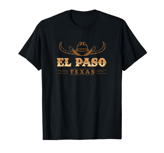 El Paso Texas Cowboy Hat Cattle Vacation Souvenir T-Shirt