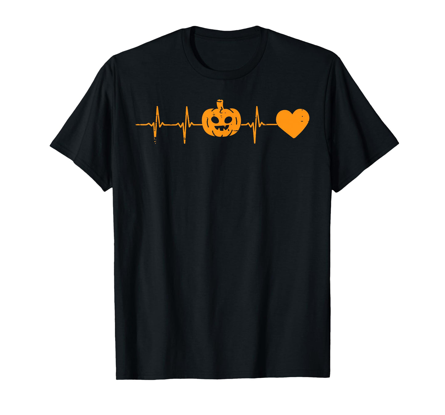 Heartbeat Pumpkin Scrub Top Nurse Halloween Costume Women RN T-Shirt