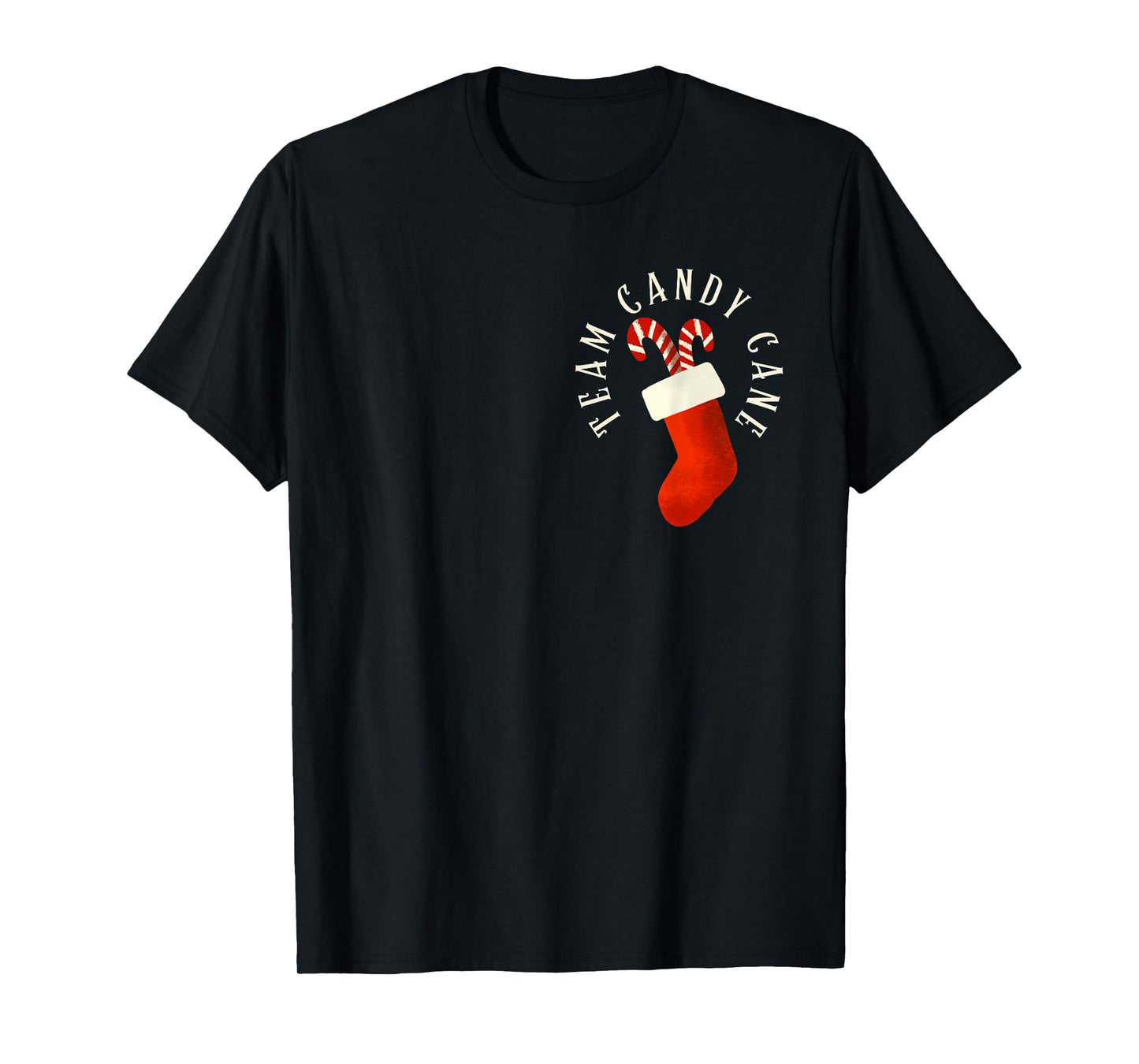 Team Candy Cane Xmas Matching Family Candy Cane Crew Pajamas T-Shirt