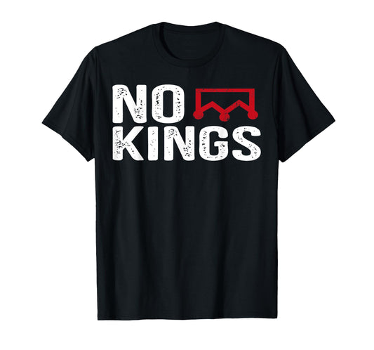 No Kings in America Flag Protest Save Democracy Sign Protest T-Shirt