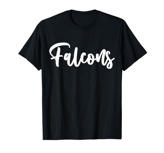 Falcons School Sports Team Mascot Town Go College Athlete T-Shirt