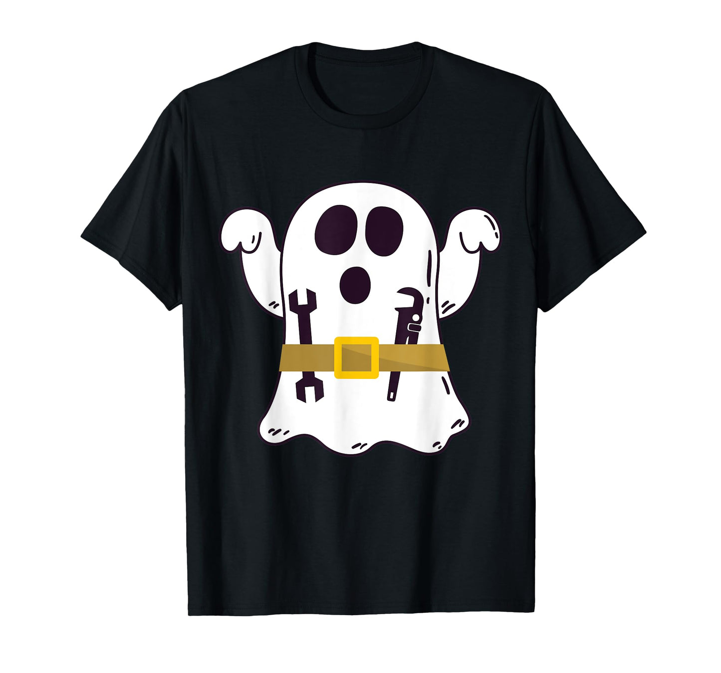 Funny Ghost Plumber Halloween Costume Repairman or Mechanic T-Shirt