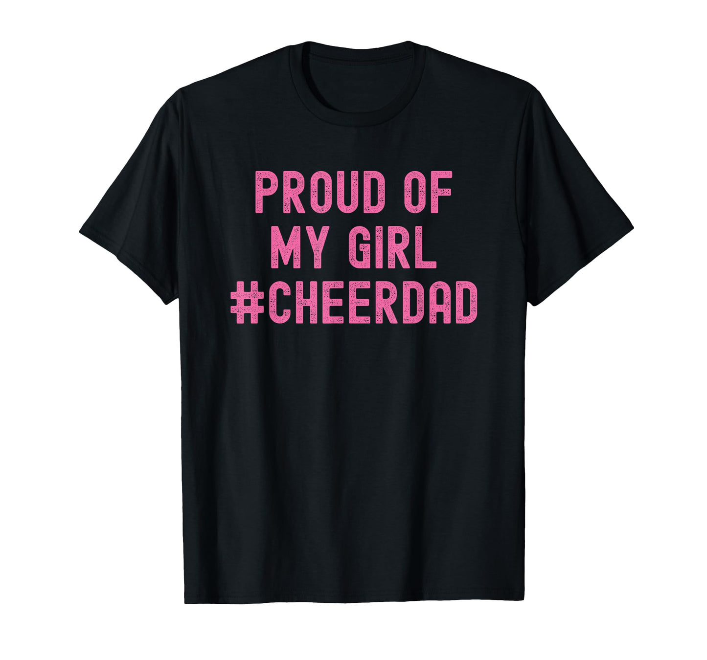 Cheer Dad Pink Cheerleading T-Shirt