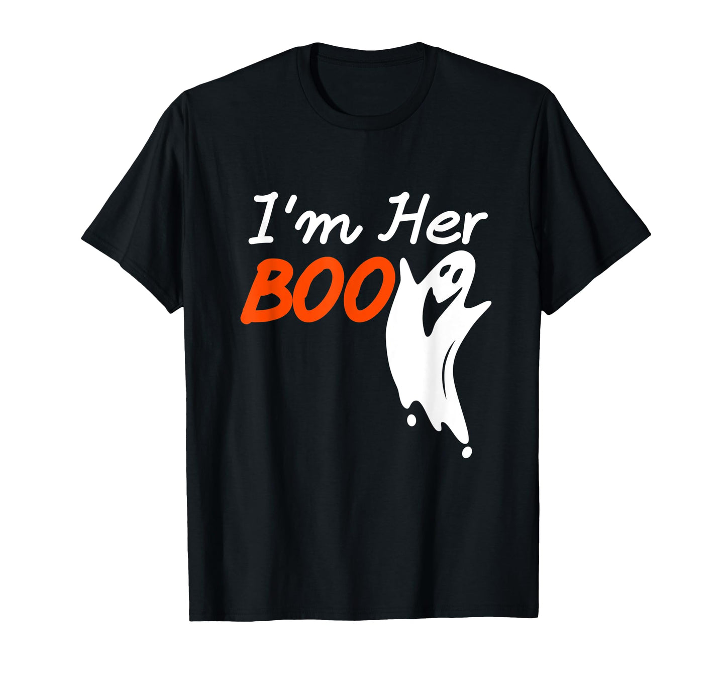 Mens Halloween I'm Her Boo I'm His Witch Matching Couples Costume T-Shirt