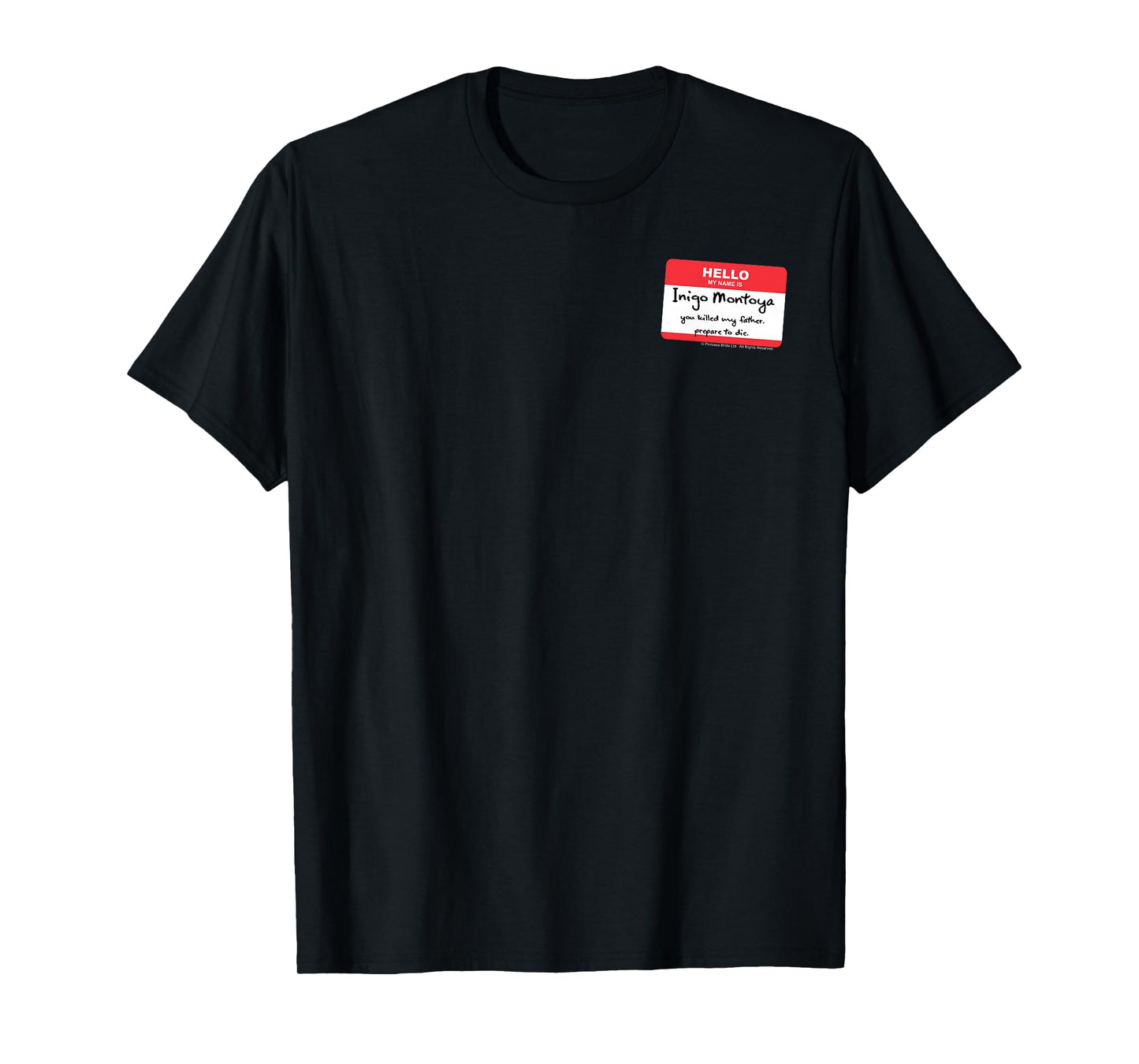 The Princess Bride Inigo Montoya Name Tag T-Shirt