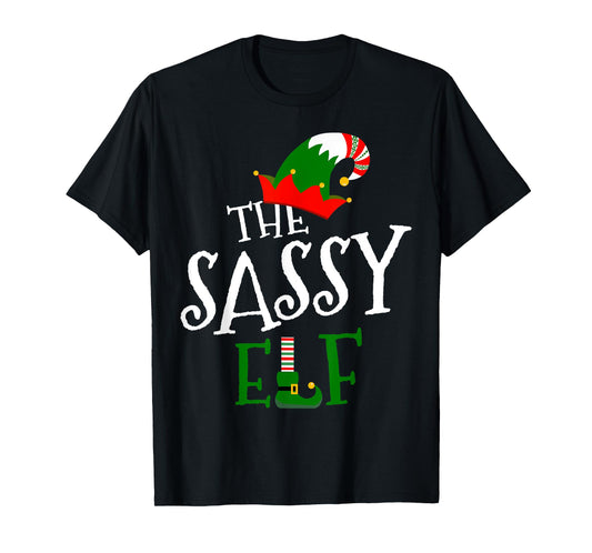 The Sassy Elf Family Matching Group Gift Christmas Costume T-Shirt