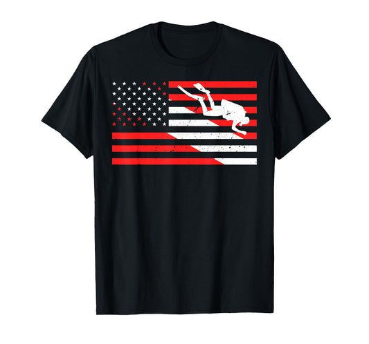 Funny Scuba Diving Design Scuba Dive Flag Professional Diver T-Shirt