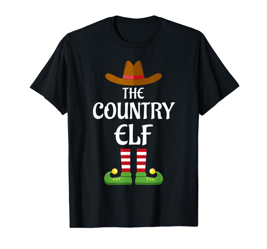Country Elf Family Matching Group Christmas Cowboy T-Shirt