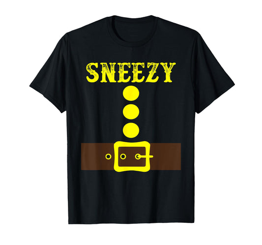 Dwarf Easy Halloween Men Women Kids Costume Matching Family T-Shirt