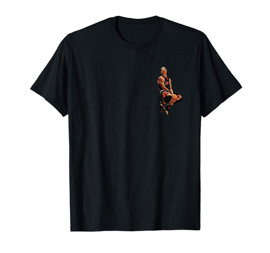 impressionistic d Rose Jersey T-Shirt Small