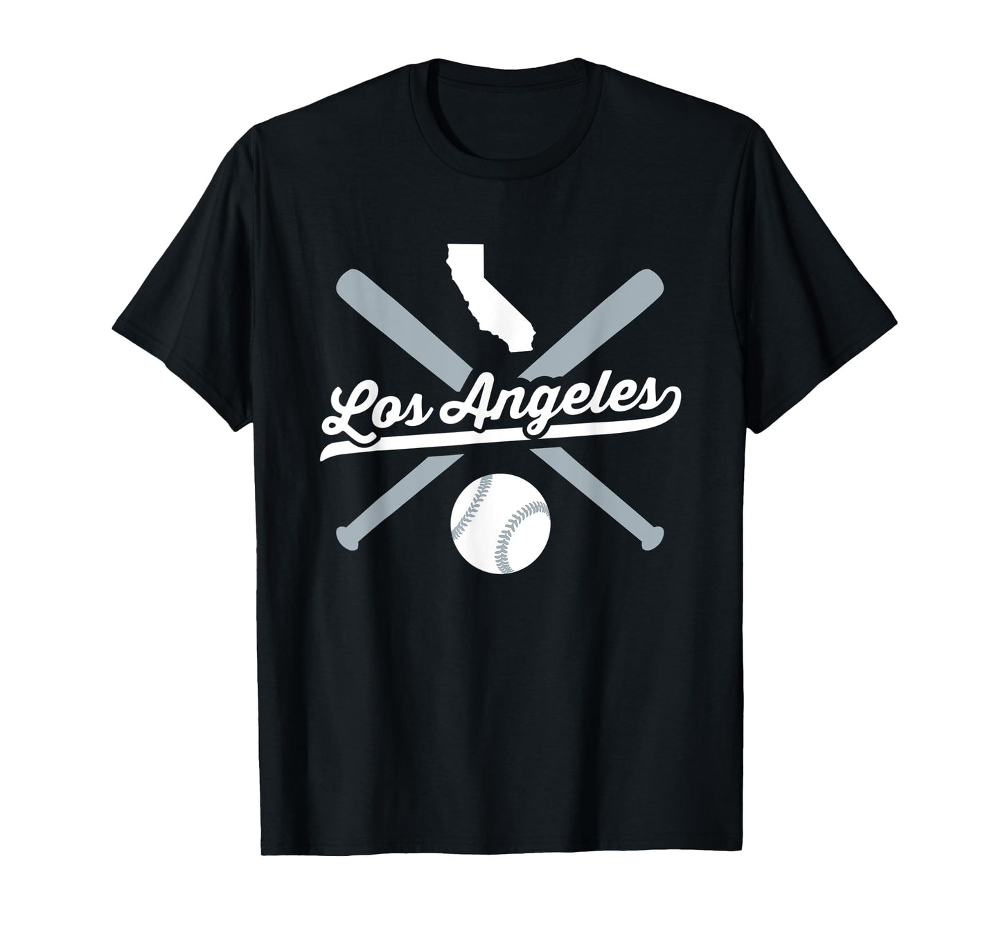 Los Angeles Baseball Vintage California Pride Love City T-Shirt