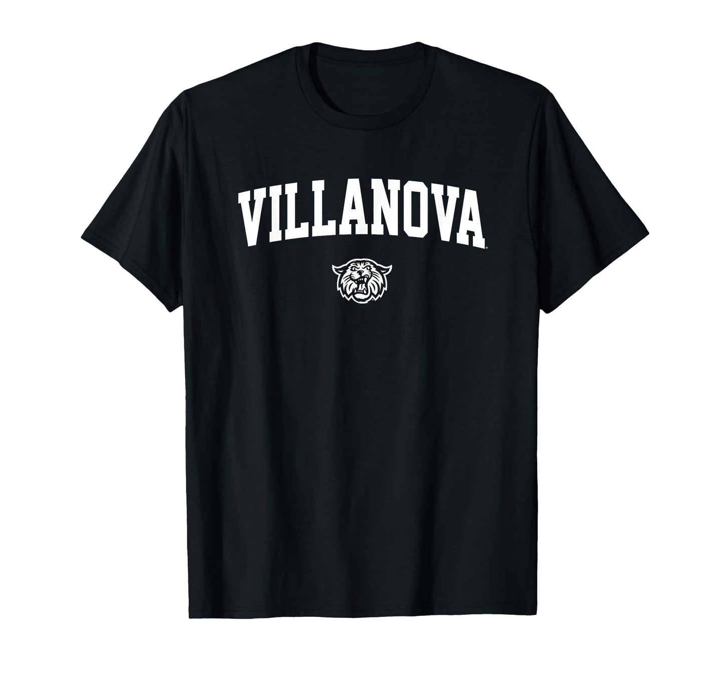 Villanova University Wildcats One Color Arch Logo T-Shirt